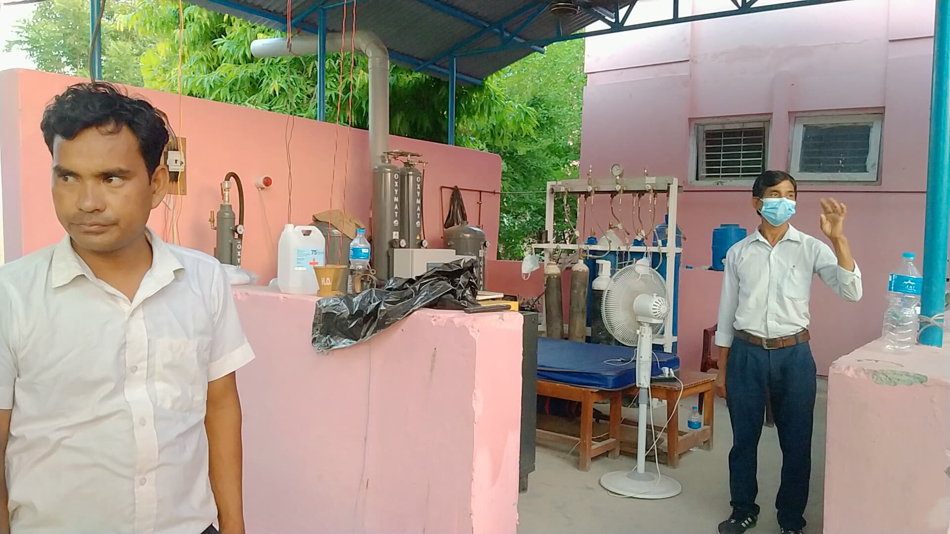 महाकाली अस्पतालमा जडान गरिएको अक्सिजन प्लान्ट 