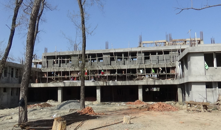 निर्माधिन प्रादेशिक आयुर्वेदिक अस्पताल