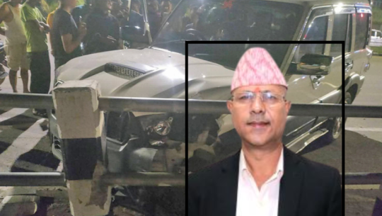 Godavari Mayor fined for drunk driving after Government vehicle accident in Kailali