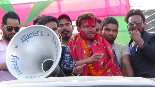 धनगढीमा रवि ओडको स्वागत र्‍याली (फोटो फिचर)