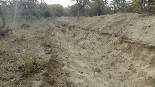 कैलाली, कञ्चनपुरको सीमामा एकलौटी नाली निर्माण गरी तारबार गर्ने भारतको तयारी