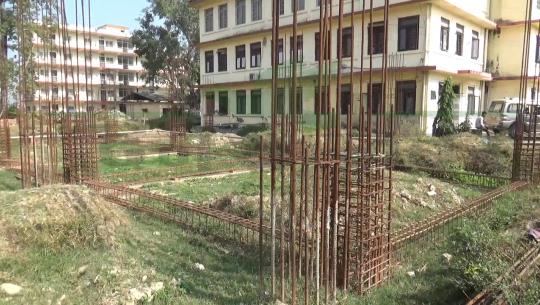 Construction of two floored building at Seti Zone Hospital at halt since eight months