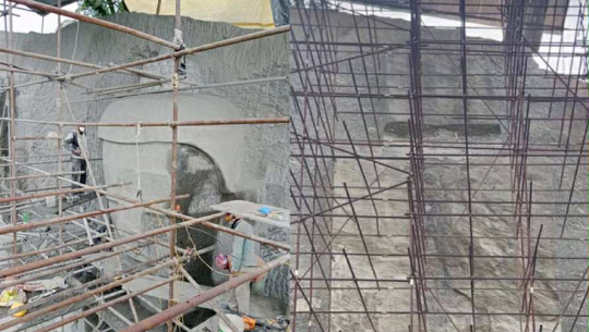 पाँचपोखरी थाङ्पालमा ८४ फिट अग्लो बुद्धको प्रतिमा