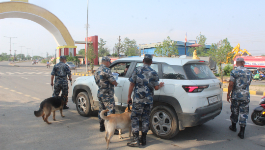 नेपाल–भारत सीमा क्षेत्रमा उच्च सुरक्षा सतर्कता अपनाईँदै