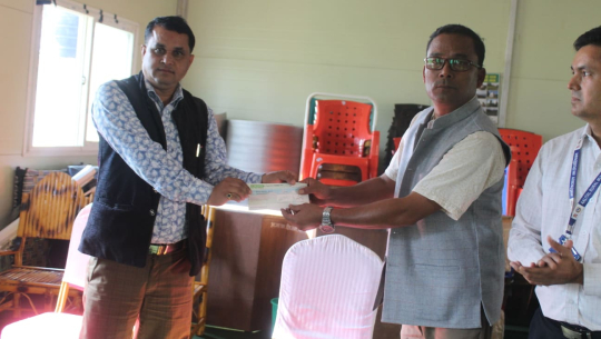 डडेल्धुरामा पिसिआर प्रयोगशाला सञ्चालन गर्न आलितालद्वारा १० लाख सहयोग