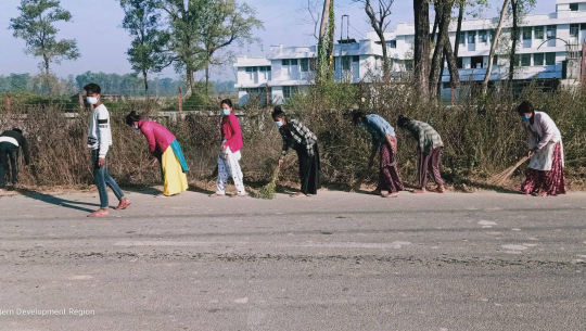 कैलालीको राना यूथ क्लब राजपुरद्वारा सरसफाई