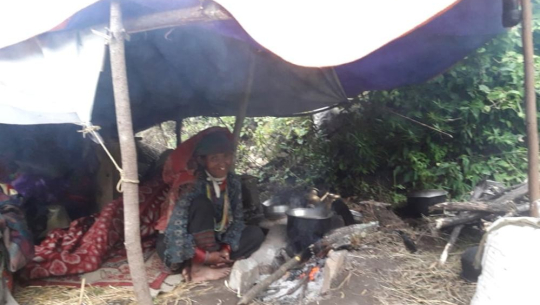 बाजुराको क्युडीमा ९४ परिवार पहिरोले विस्थापित