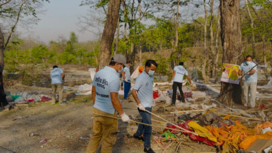 गोदावरी आर्यघाटमा अत्तरिया जेसिजद्वारा सरसफाइ 