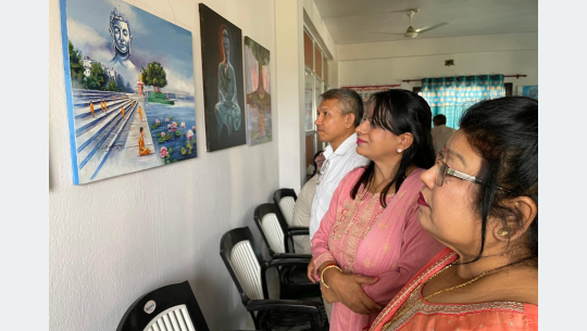 ‘बुद्ध र कमल’ चित्रकला प्रदर्शनी