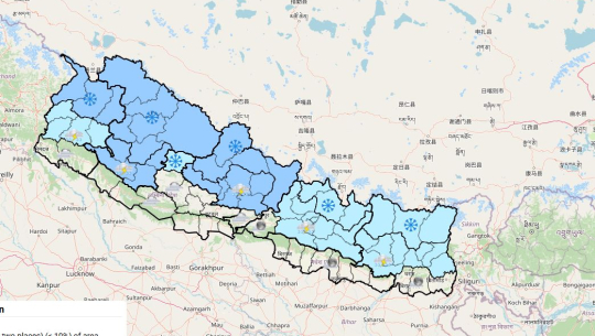 आजको मौसम: कोशी र मधेसमा हुरीबतासको सम्भावना 
