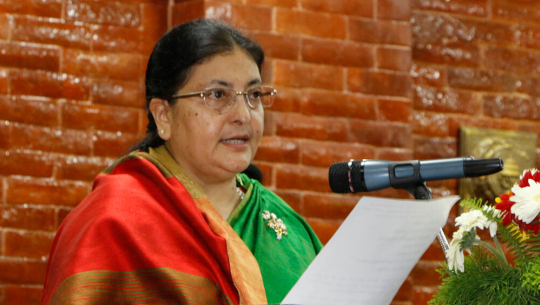 अमेरिकामा रहेका नेपालीबारे राष्ट्रपतिको चिन्ता