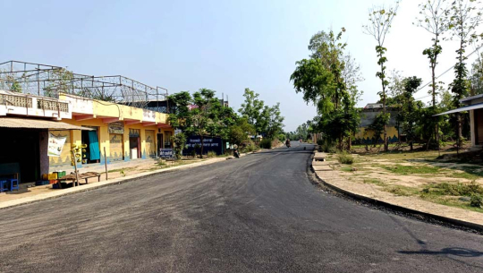   छपन्न किलोमिटर सडक निर्माण