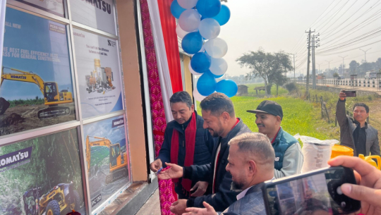 Komatsu’s official spare parts sales center begins operations in Dhangadhi