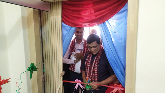 नेफ्स्कूनद्वारा धनगढीमा सेवा कार्यालय विस्तार