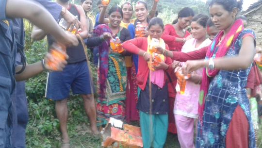 अछाममा अबैध मदिरा नष्ट