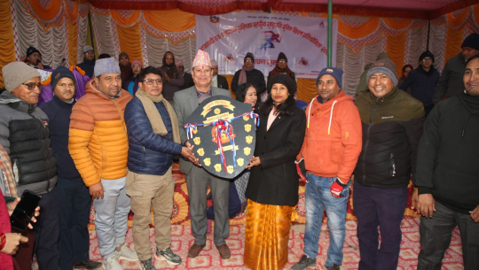 नगर स्तरीय राष्ट्रपति रनिङ्ग शिल्डको उपाधि धनगढीको सरस्वती माविलाई