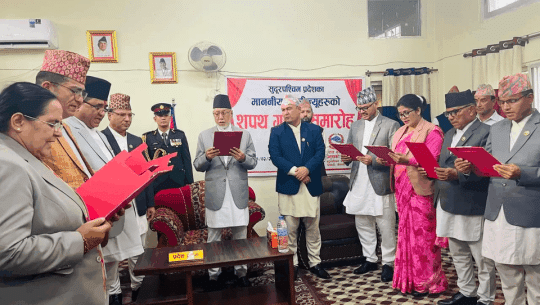 सुदूरपश्चिममा नियुक्त गरिएका ५ मन्त्रीले पाएनन् मन्त्रालय