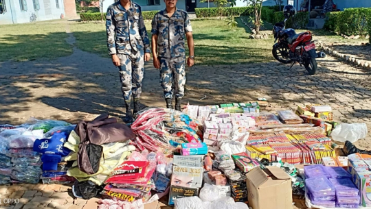 Items siezed by Police Armed Force, Kailali
