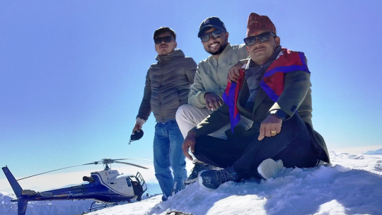 बडीमालिका दर्शनका लागि हेलिकोप्टरबाट तीन दिनमा ५० जना पुगे