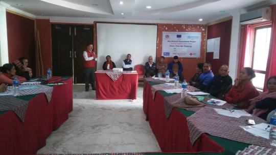 स्वास्थ्यकर्मीलाई प्राथमिक उपचार तालिम