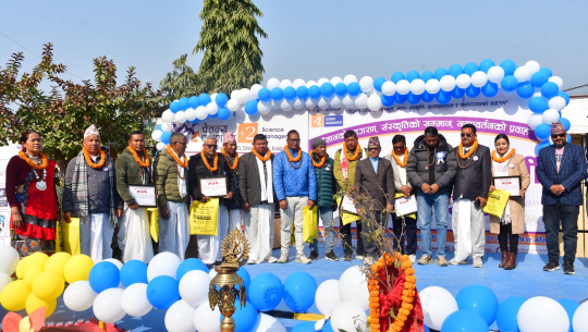 चैतन्य दोस्रो विद्यार्थी महोत्सवमा नगर भलमान्सा समिति सम्मानित