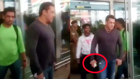 सलमान खानको रिस, सेल्फी लिन खोज्नेको मोबाइल खोस्दिएपछि (भिडियो)