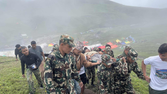 सेनाले आयोजना गरेको स्वास्थ्य शिविरमा ६०० भन्दा बढी तीर्थयात्रीले सेवा लिए