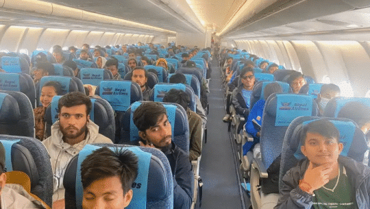 इजरायलबाट २५४ जना नेपाली नागरिक उद्धार गरी स्वदेश ल्याइयो