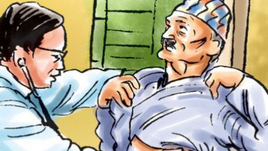 बैतडीमा मुख्यमन्त्री ज्येष्ठ नागरिक स्वास्थ्य कार्यक्रमले घरमै सेवा दिँदै