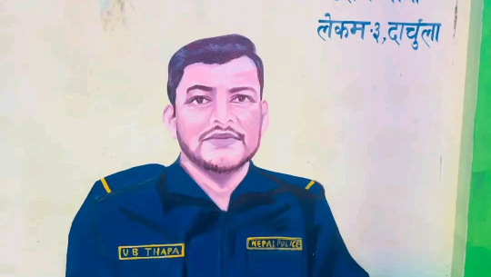 शहीद प्रहरी जवान थापाको सम्झनामा धनगढीमा चित्र
