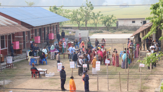 कैलालीमा अपराह्नसम्म ५१ प्रतिश मत खस्याे 