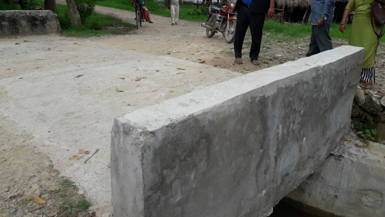 घोडाघोडीमा कल्भर्ट निर्माण अधुरै, ८ लाख भुक्तानी