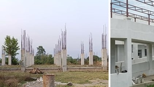 कैलालीमा १० देखि १५ बेड क्षमताका अस्पताल भवन निर्माणको काम अलपत्र