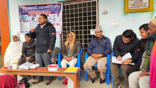 धनगढीमा निःशुल्क मधुमेह जाँच र घरदैलो अभियान