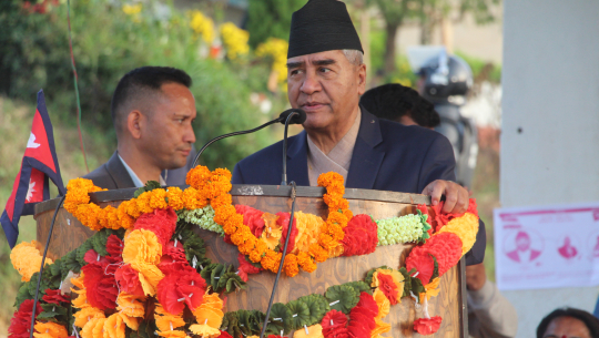 संविधानको रक्षाका लागि गठबन्धनको जित आवश्यक : प्रधानमन्त्री देउवा 