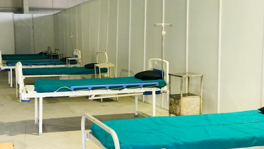 चितवनमा ७२ घण्टामै बन्यो ७० शैय्याको कोरोना उपचार गर्ने अस्पताल