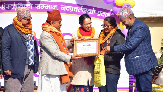 एसइईमा ४ जिपिए ल्याउने निकिता अवस्थी ‘चैतन्य युवा प्रतिभा सम्मान’बाट सम्मानित