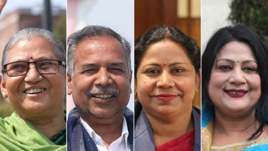 उपराष्ट्रपतिको निर्वाचनमा १० दलीय गठबन्धनबाटमात्रै तीन जनाको उम्मेदवारी