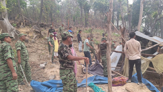 चुरेमा भएको वन अतिक्रमण हटाइयो