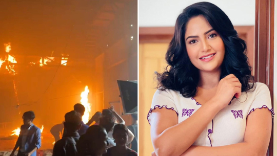 ‘गणपति’ फिल्मको छायांकनको सेटमा आगलागीहुदा १० लाखको क्षति