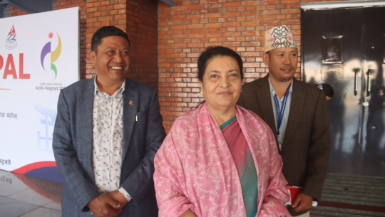 पूर्वराष्ट्रपति भण्डारी चीन प्रस्थान