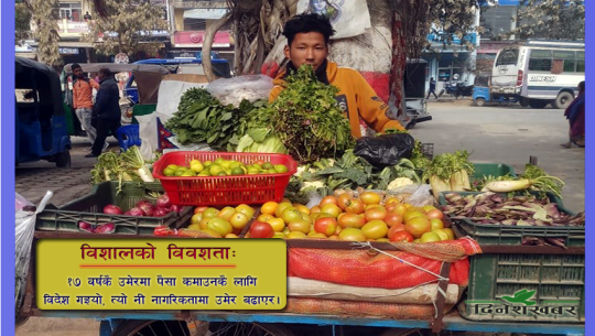 विशाल मन भएका ‘विशाल’: ठेलागाडामा तरकारी बेच्छन्, भन्छन्–“अभावले सानो उमेरमै मेहनत गर्न सिकायो”