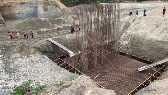 टोटी खोलामा पक्की पुल निर्माण थालियो