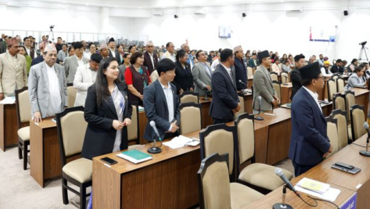 Opposition disrupts House of Representatives session in Kathmandu