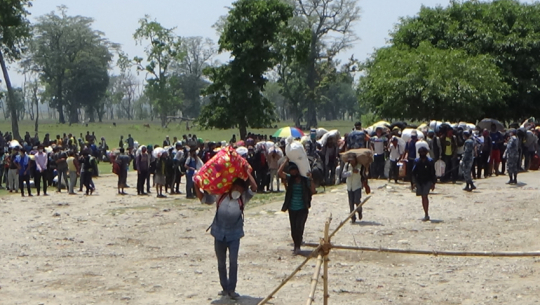 3058 people enter Nepal from Gaddachauki checkpoint of Kanchanpur