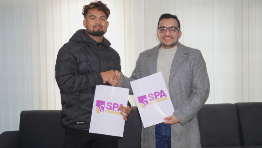 क्रिकेटर शेर मल्ल एस.पी.ए कलेजको ब्रान्ड एम्बासडरमा  नियुक्त