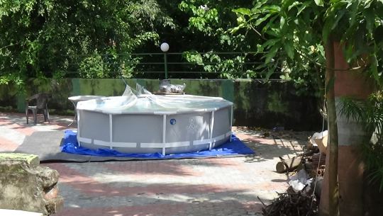 माछा पालनमा देव फार्म हाउस धनगढीद्धारा बायो फ्लक प्रविधि प्रयोग