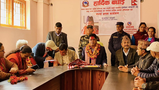 मन्त्री बनेपछि पहिलो पटक गृहजिल्ला बैतडी पुगे भण्डारी