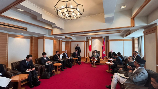 राष्ट्रपति पौडेलसँग जापानका विदेश राज्यमन्त्रीको भेटवार्ता