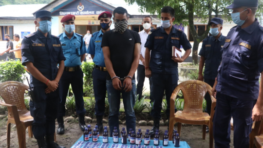 A man arrested for drugs possession